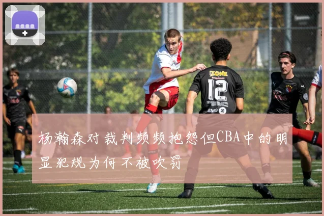 杨瀚森对裁判频频抱怨但CBA中的明显犯规为何不被吹罚